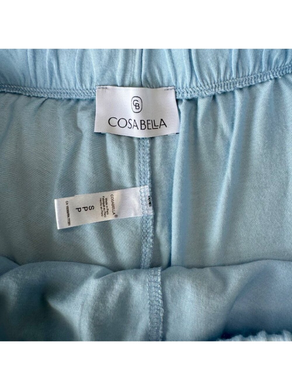 COSABELLA Bella Pajama Set Womens S 4-6 Blue Long Sleeve Top Boxer Shorts PJs - Picture 10 of 13
